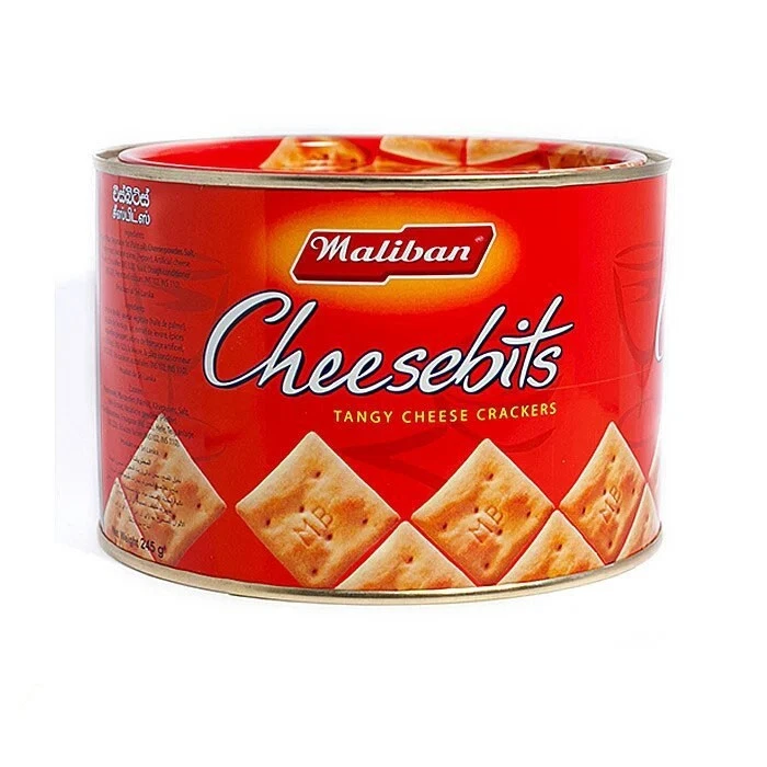 Maliban Cheesebits Biscuits - 245g Tin
